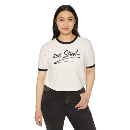 856 STREET SCRIPT RINGER T-SHIRT