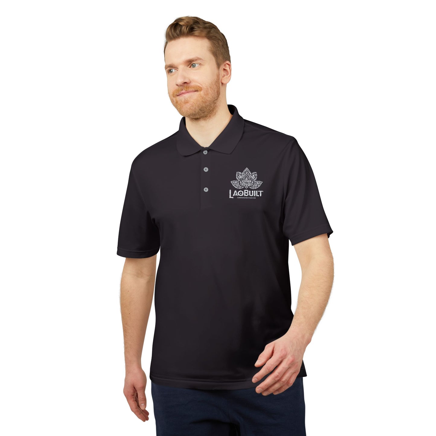 ADIDAS + LAOBUILT UNISEX PERFORMANCE POLO (EMBROIDERY)