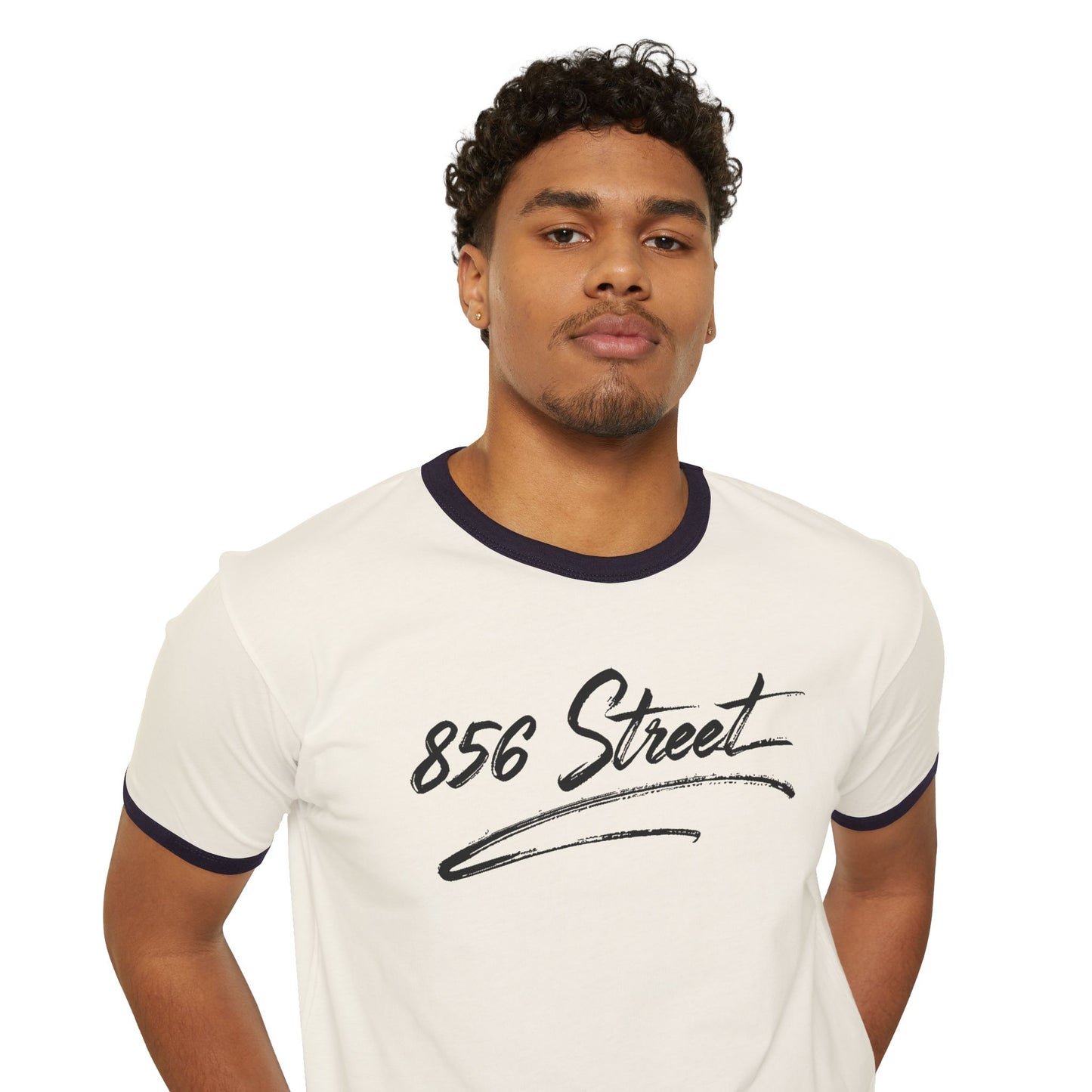 856 STREET SCRIPT RINGER T-SHIRT