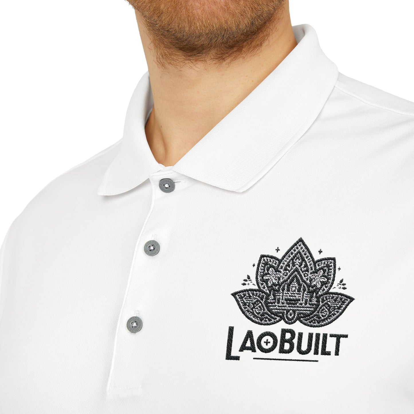 ADIDAS + LAOBUILT UNISEX PERFORMANCE POLO (EMBROIDERY)