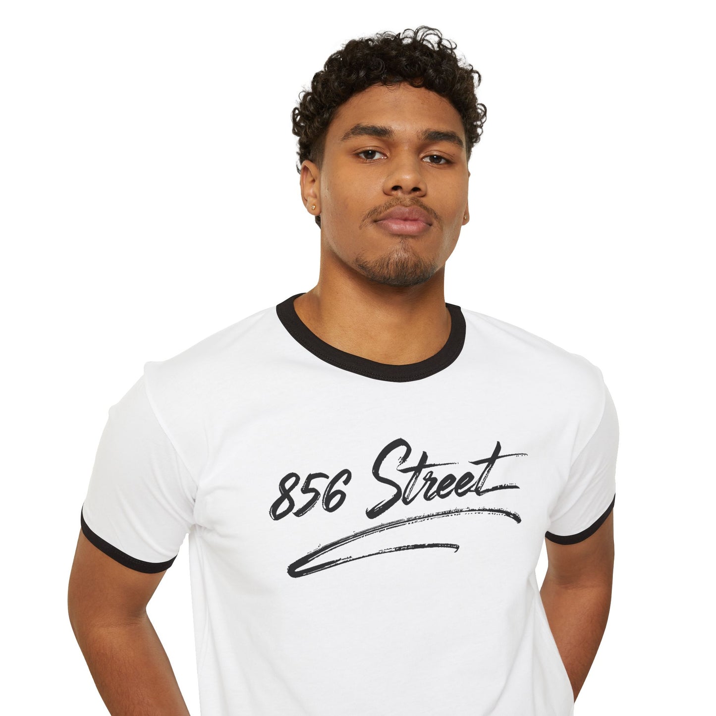 856 STREET SCRIPT RINGER T-SHIRT