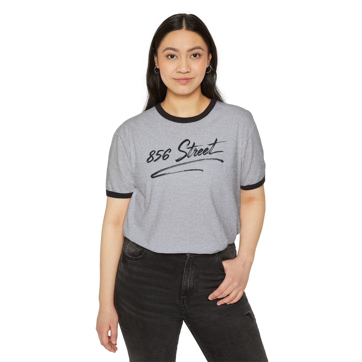 856 STREET SCRIPT RINGER T-SHIRT