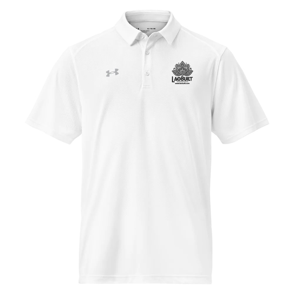 MEN'S EXCLUSIVE LAOBUILT + UNDER ARMOUR® POLO SHIRT (WHITE)